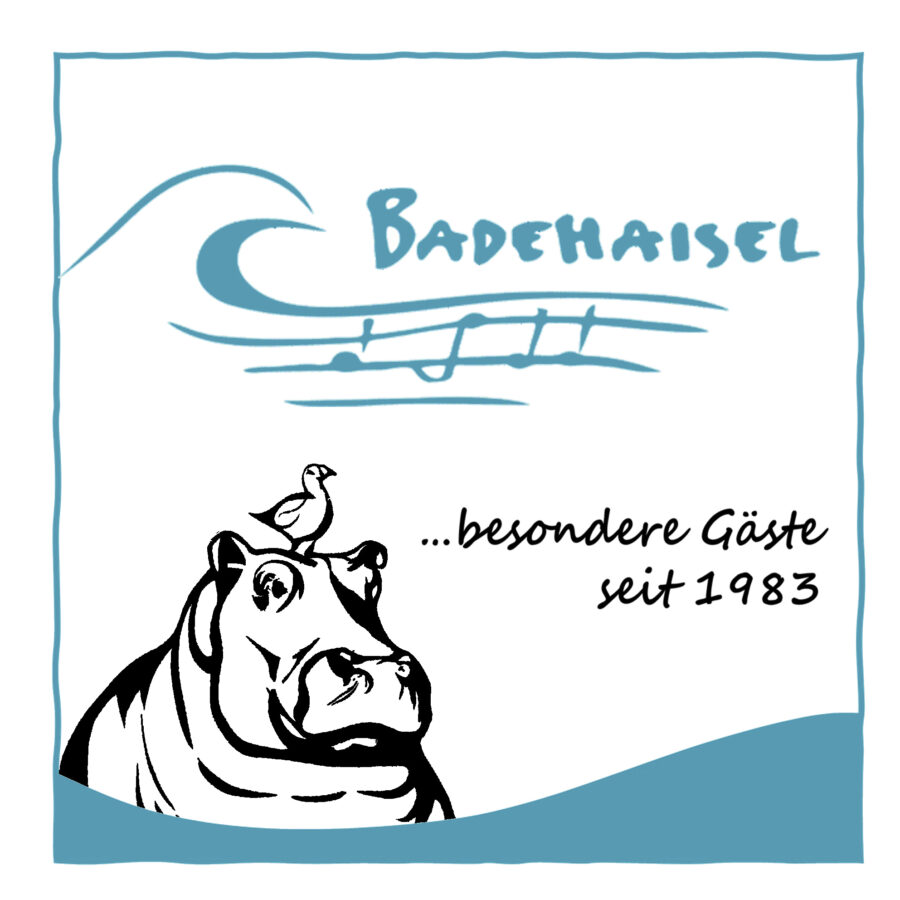 badehaisel maskottchen nilpferd nero
